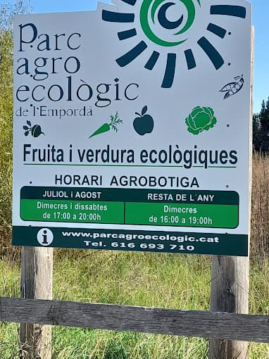 Cartel del Parc Agroecològic de l'Empordà en Albons