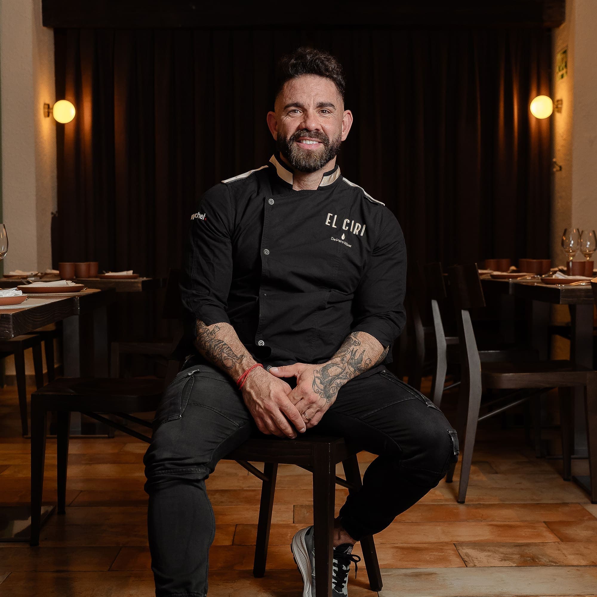 Retrato del cocinero Marc Ribas en El Ciri
